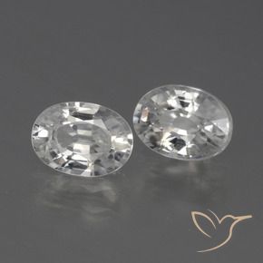 Shop natural 2.46ct Blanc chaud Zircon gems, ovale, from Cambodge at GemSelect. In stock, global shipping!