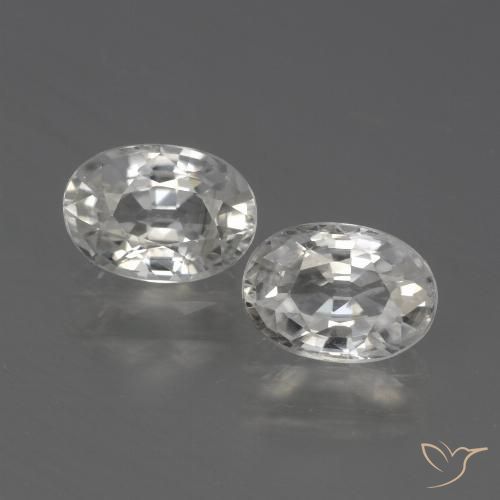 2.45ctw Naturel Blanc chaud Zircon, ovale, VS