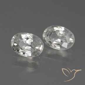 Shop natural 2.45ct Blanc chaud Zircon gems, ovale, from Cambodge at GemSelect. In stock, global shipping!