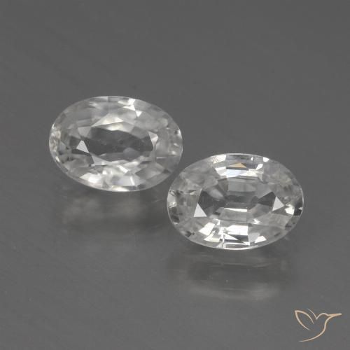 2.21ctw Naturel Blanc chaud Zircon, ovale, VS