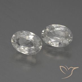 Shop natural 2.21ct Blanc chaud Zircon gems, ovale, from Cambodge at GemSelect. In stock, global shipping!
