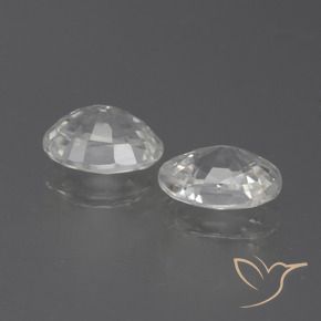 Shop natural 2.45ct Blanc Zircon gems, ovale, from Cambodge at GemSelect. In stock, global shipping!