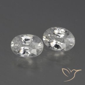 Shop natural 2.42ct Blanc chaud Zircon gems, ovale, from Cambodge at GemSelect. In stock, global shipping!
