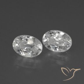 Shop natural 2.83ct Blanc Zircon gems, ovale, from Cambodge at GemSelect. In stock, global shipping!