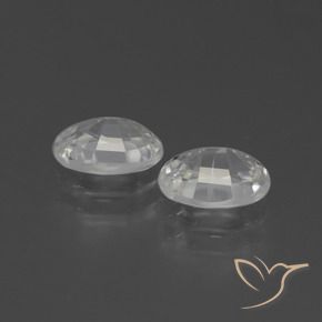 Shop natural 2.46ct Blanc Zircon gems, ovale, from Cambodge at GemSelect. In stock, global shipping!