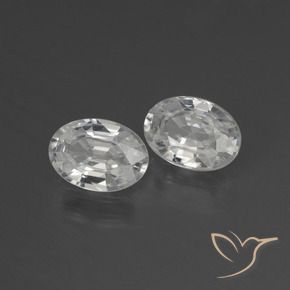 Shop natural 2.28ct Blanc Zircon gems, ovale, from Cambodge at GemSelect. In stock, global shipping!