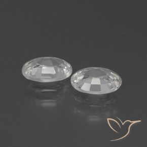 Shop natural 2.28ct Blanc Zircon gems, ovale, from Cambodge at GemSelect. In stock, global shipping!