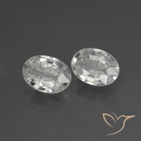 Shop natural 2.42ct Blanc Zircon gems, ovale, from Cambodge at GemSelect. In stock, global shipping!
