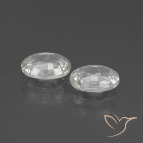 Shop natural 2.42ct Blanc Zircon gems, ovale, from Cambodge at GemSelect. In stock, global shipping!