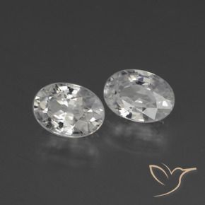 Shop natural 2.56ct Blanc Zircon gems, ovale, from Cambodge at GemSelect. In stock, global shipping!