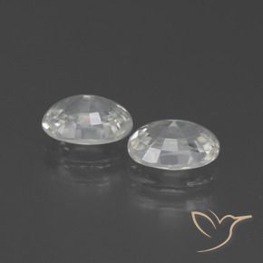 Shop natural 2.56ct Blanc Zircon gems, ovale, from Cambodge at GemSelect. In stock, global shipping!