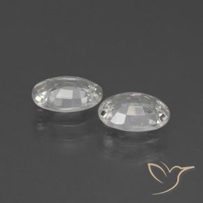 Shop natural 2.29ct Blanc Zircon gems, ovale, from Cambodge at GemSelect. In stock, global shipping!
