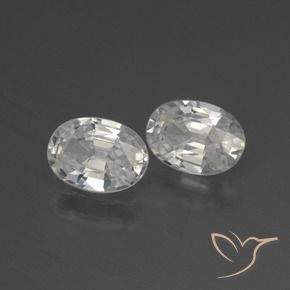 Shop natural 2.30ct Blanc Zircon gems, ovale, from Cambodge at GemSelect. In stock, global shipping!