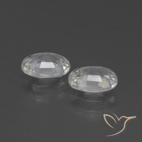 Shop natural 2.30ct Blanc Zircon gems, ovale, from Cambodge at GemSelect. In stock, global shipping!
