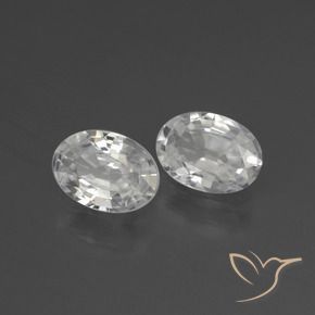 Shop natural 2.16ct Blanc Zircon gems, ovale, from Cambodge at GemSelect. In stock, global shipping!