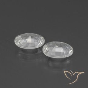 Shop natural 2.16ct Blanc Zircon gems, ovale, from Cambodge at GemSelect. In stock, global shipping!