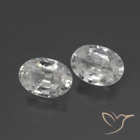 Shop natural 2.29ct Blanc Zircon gems, ovale, from Cambodge at GemSelect. In stock, global shipping!