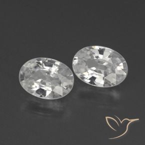 Shop natural 2.23ct Blanc Zircon gems, ovale, from Cambodge at GemSelect. In stock, global shipping!