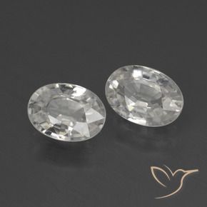 Shop natural 2.31ct Blanc chaud Zircon gems, ovale, from Cambodge at GemSelect. In stock, global shipping!