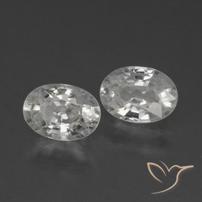 Shop natural 2.44ct Blanc chaud Zircon gems, ovale, from Cambodge at GemSelect. In stock, global shipping!