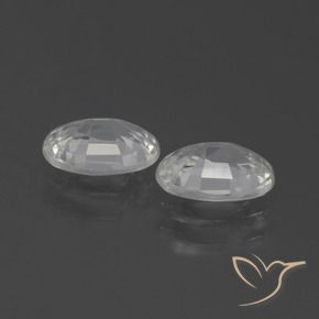 Shop natural 2.04ct Blanc chaud Zircon gems, ovale, from Cambodge at GemSelect. In stock, global shipping!