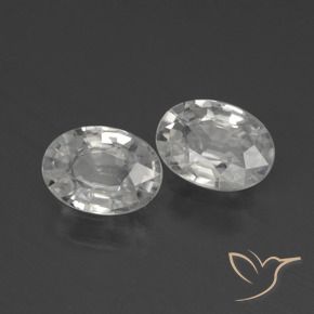 Shop natural 2.39ct Blanc Zircon gems, ovale, from Cambodge at GemSelect. In stock, global shipping!
