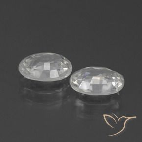 Shop natural 2.39ct Blanc Zircon gems, ovale, from Cambodge at GemSelect. In stock, global shipping!