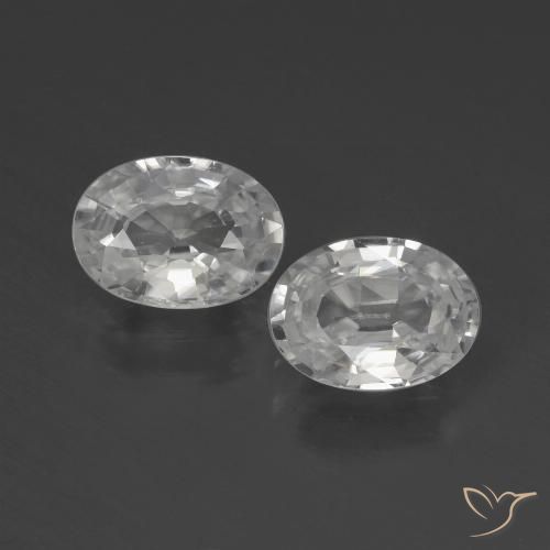 Shop natural 2.35ct Blanc Zircon gems, ovale, from Cambodge at GemSelect. In stock, global shipping!