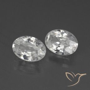 Shop natural 2.24ct Blanc Zircon gems, ovale, from Cambodge at GemSelect. In stock, global shipping!