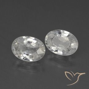Shop natural 2.38ct Blanc Zircon gems, ovale, from Cambodge at GemSelect. In stock, global shipping!