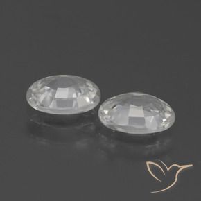 Shop natural 2.38ct Blanc Zircon gems, ovale, from Cambodge at GemSelect. In stock, global shipping!