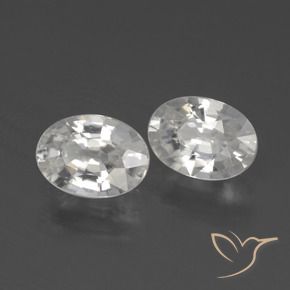 Shop natural 2.32ct Blanc Zircon gems, ovale, from Cambodge at GemSelect. In stock, global shipping!