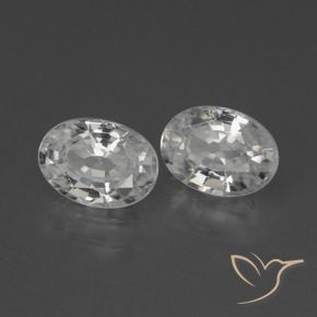 Shop natural 2.45ct Blanc Zircon gems, ovale, from Cambodge at GemSelect. In stock, global shipping!