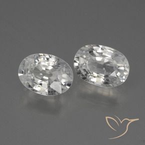 Shop natural 2.33ct Blanc Zircon gems, ovale, from Cambodge at GemSelect. In stock, global shipping!