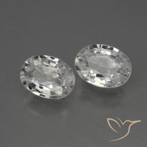 Shop natural 2.28ct Blanc Zircon gems, ovale, from Cambodge at GemSelect. In stock, global shipping!