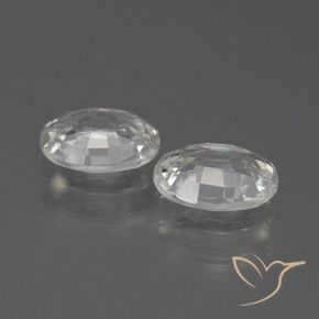 Shop natural 2.28ct Blanc Zircon gems, ovale, from Cambodge at GemSelect. In stock, global shipping!