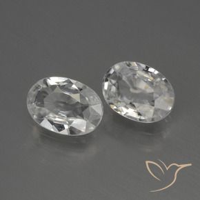 Shop natural 2.13ct Blanc Zircon gems, ovale, from Cambodge at GemSelect. In stock, global shipping!