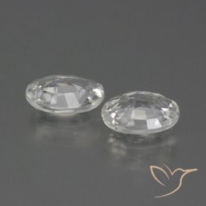 Shop natural 2.13ct Blanc Zircon gems, ovale, from Cambodge at GemSelect. In stock, global shipping!