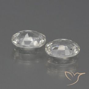 Shop natural 2.43ct Blanc chaud Zircon gems, ovale, from Cambodge at GemSelect. In stock, global shipping!