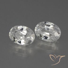 Shop natural 2.63ct Blanc Zircon gems, ovale, from Cambodge at GemSelect. In stock, global shipping!