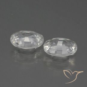 Shop natural 2.29ct Blanc Zircon gems, ovale, from Cambodge at GemSelect. In stock, global shipping!