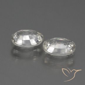 Shop natural 2.28ct Blanc chaud Zircon gems, ovale, from Cambodge at GemSelect. In stock, global shipping!