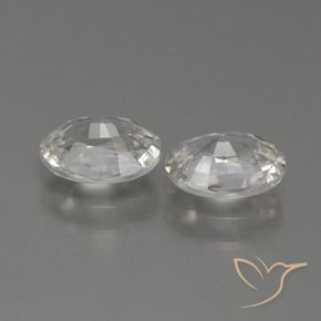 Shop natural 2.30ct Blanc chaud Zircon gems, ovale, from Cambodge at GemSelect. In stock, global shipping!