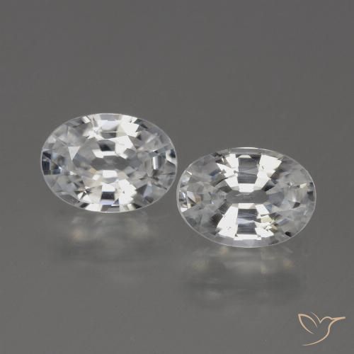 2.51ctw Naturel Blanc chaud Zircon, ovale, VVS