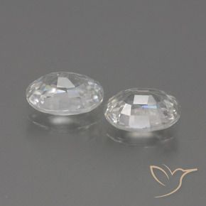 Shop natural 2.42ct Blanc Zircon gems, ovale, from Cambodge at GemSelect. In stock, global shipping!