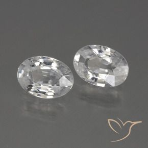 Shop natural 2.33ct Blanc Zircon gems, ovale, from Cambodge at GemSelect. In stock, global shipping!