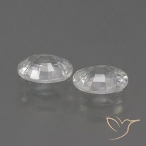 Shop natural 2.24ct Blanc Zircon gems, ovale, from Cambodge at GemSelect. In stock, global shipping!