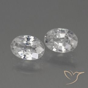 Shop natural 2.17ct Blanc Zircon gems, ovale, from Cambodge at GemSelect. In stock, global shipping!