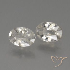 Shop natural 2.27ct Blanc chaud Zircon gems, ovale, from Cambodge at GemSelect. In stock, global shipping!