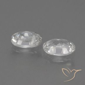 Shop natural 2.23ct Blanc Zircon gems, ovale, from Cambodge at GemSelect. In stock, global shipping!
